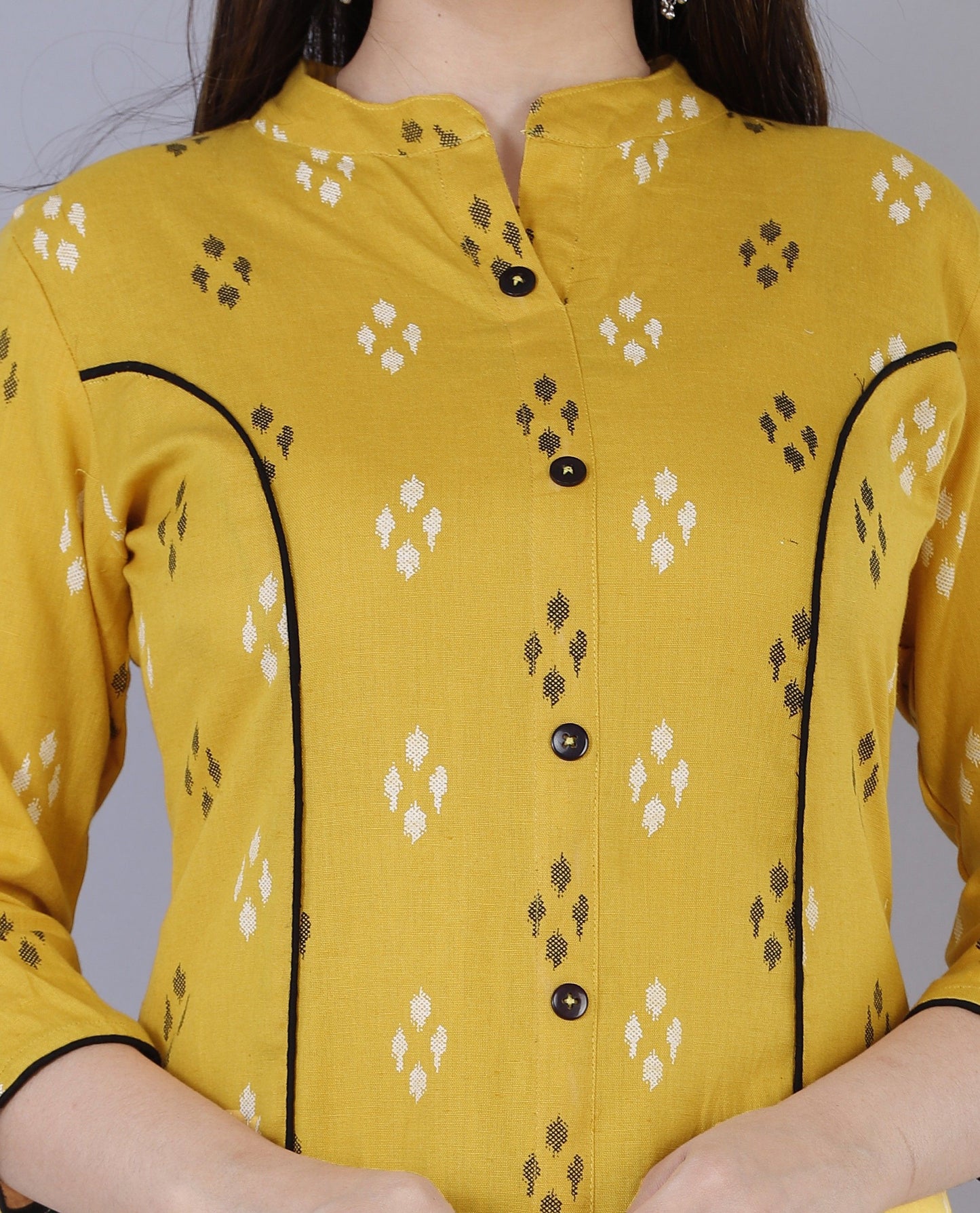 Attractive Printed Cotton Blend Kurti