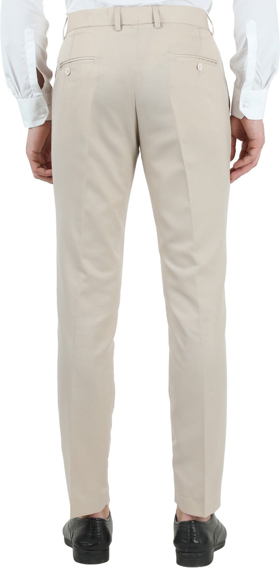 Men's Slim Fit Solid Formal Trouser