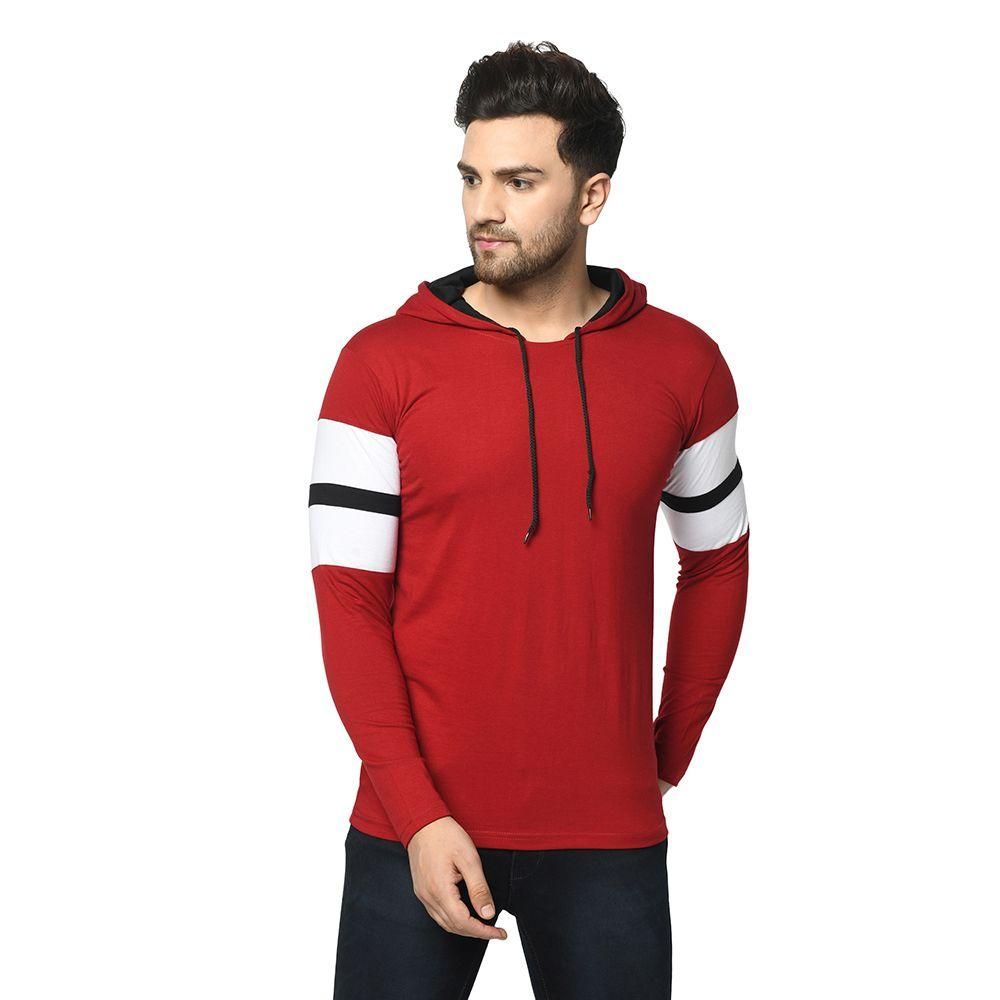 Cotton Solid Full Sleeves Hoodie