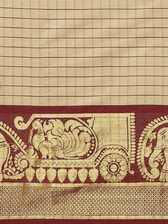 Adorable Woven Cotton Saree With Tassels