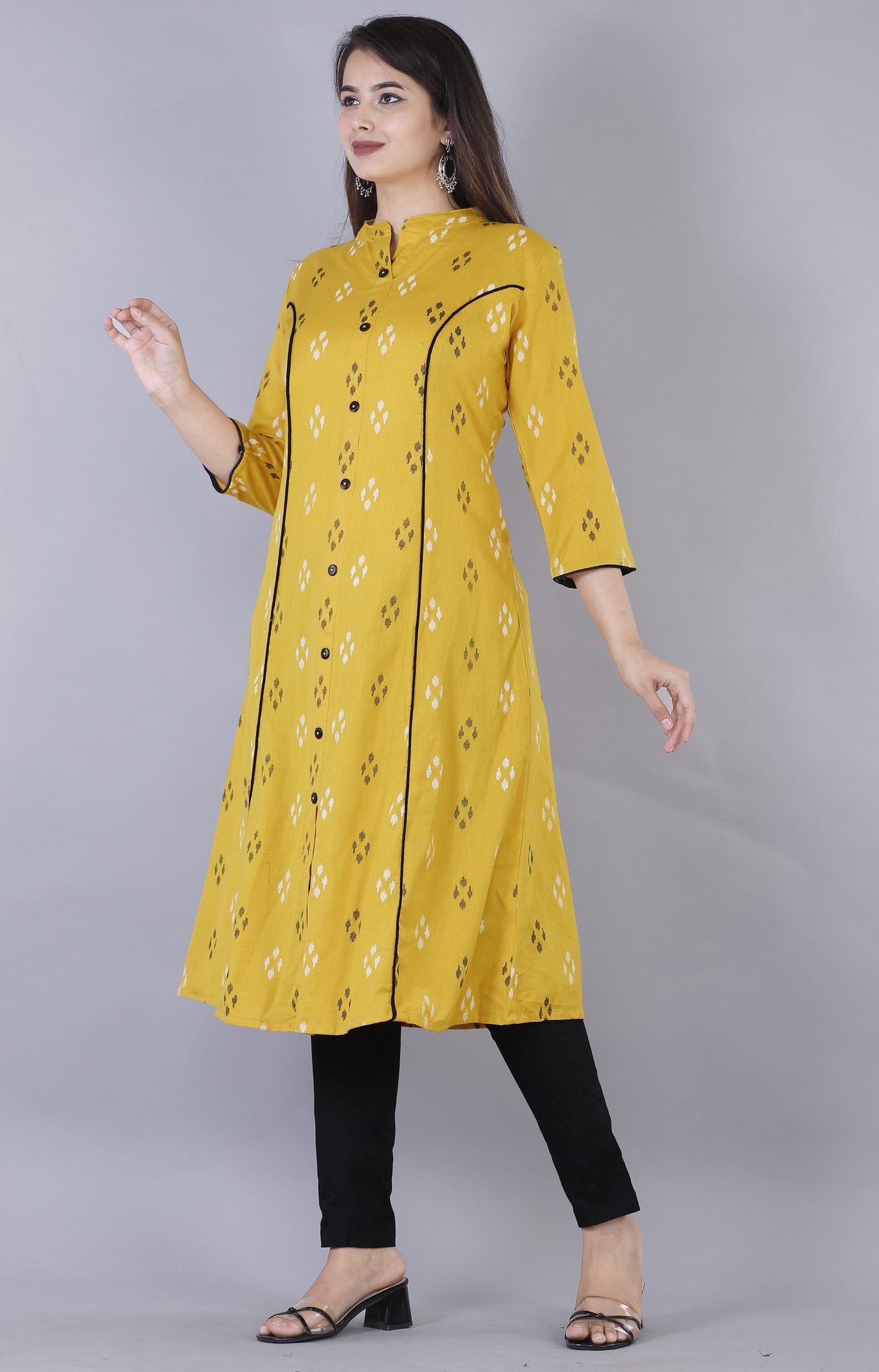 Attractive Printed Cotton Blend Kurti