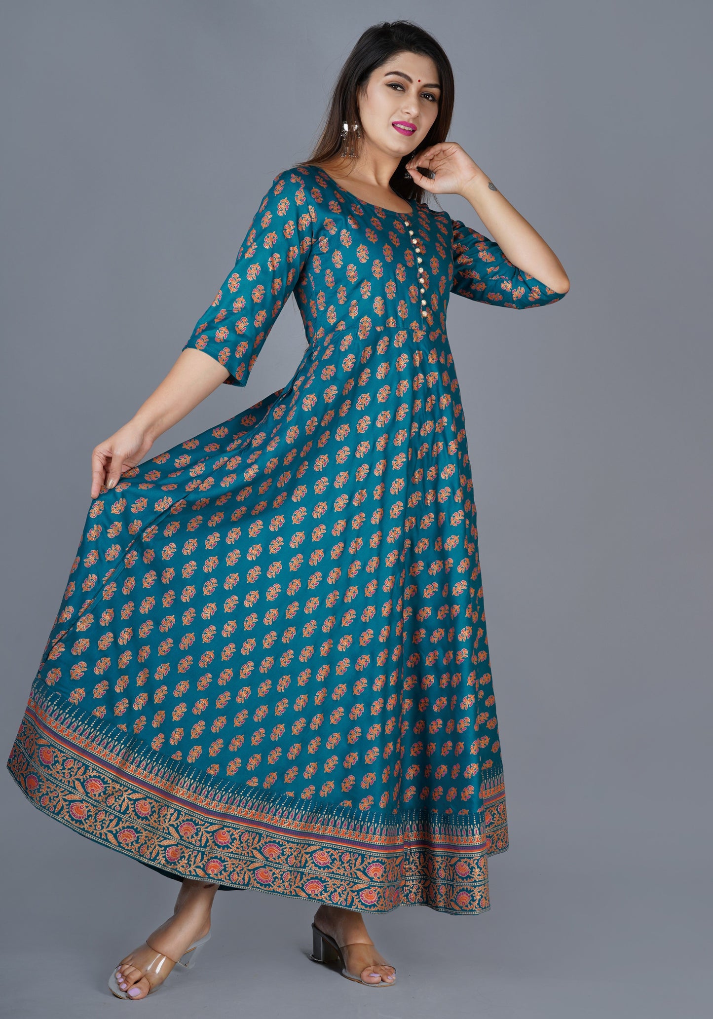 Attractive Printed Rayon Kurti