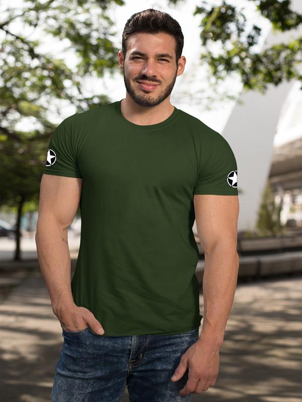 Mens Cotton Printed Half Sleeves Casual T-Shirt